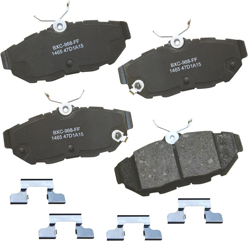 Bendix Premium SBC1465 Ceramic Rear Brake Pads for Avanti Avanti 2007-2005, Ford Mustang 2014-2005 - Image 1
